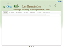 Tablet Screenshot of campingleshirondelles.fr
